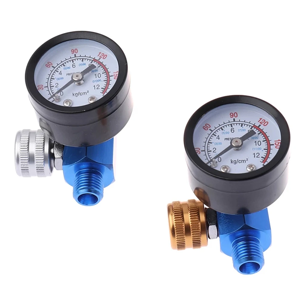 

1/4NPT HVLP Sparyer Regulator Air Pressure Gauge Regulator For Spray Paint Tool 1/4" Air Inlet Pressure Regulator Gauge 0-160PSI