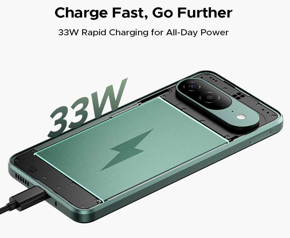 Global Version DOOGEE B10 Smartphone Android 16 48GB+256GB IP68 / IP69K Helio G100 7600mAh Large Battery 64MP Camera Cell Phone