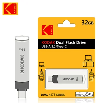 Kodak k273 high-speed USB flash drive 3.2 interface Type-C mobile phone computer dual-use 32G-256G storage USB flash drive 128G 1