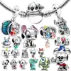 2024 Disney stitch disney Charms sterling silver 925 Stitch Beads Suitable For Original 925 Charm Bracelet Jewelry gift 1