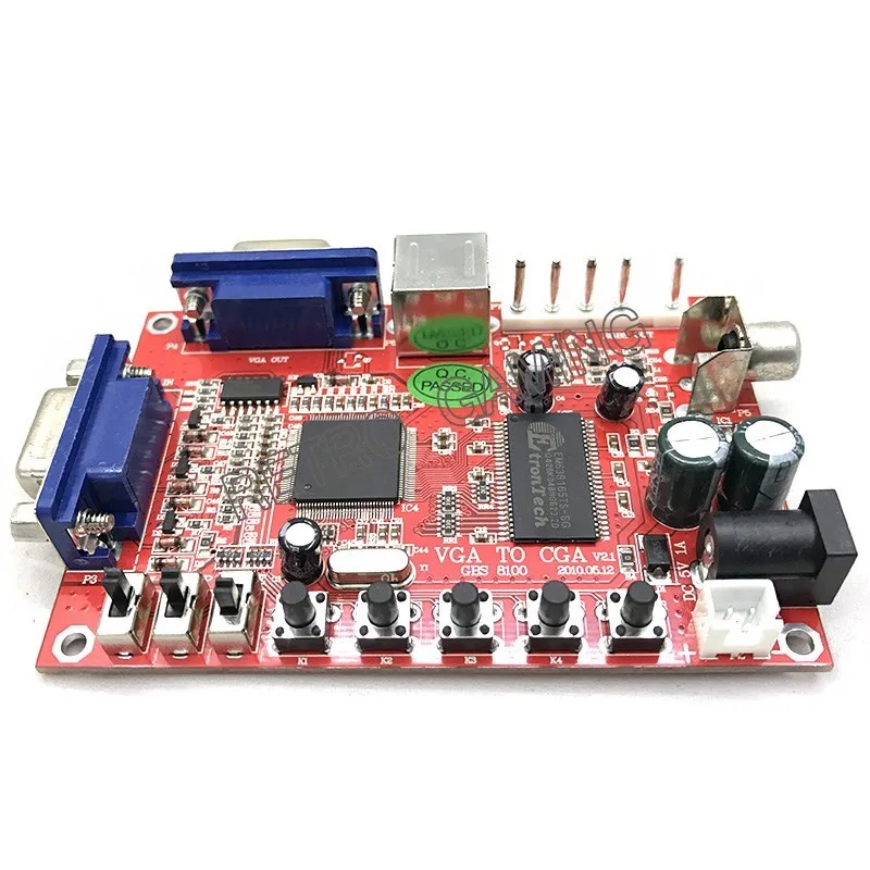 New Arrival VGA To CGA/CVBS/S-Video HD Video Game Converter Board Arcade Kit Machine Parts Conversion board 8ch 1080n ahd cctv dvr mainly board support 720p 960p 1080p ahd tvi cvi cvbs ip onvif surveillance video recorde motherboard