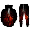 Rap Singer 2 PAC Tupac 3D Printed Hoodie Suit Men Sweatshirts Sweatpants Casual Fashion Two Piece Tracksuit Set Men's Clothing 4