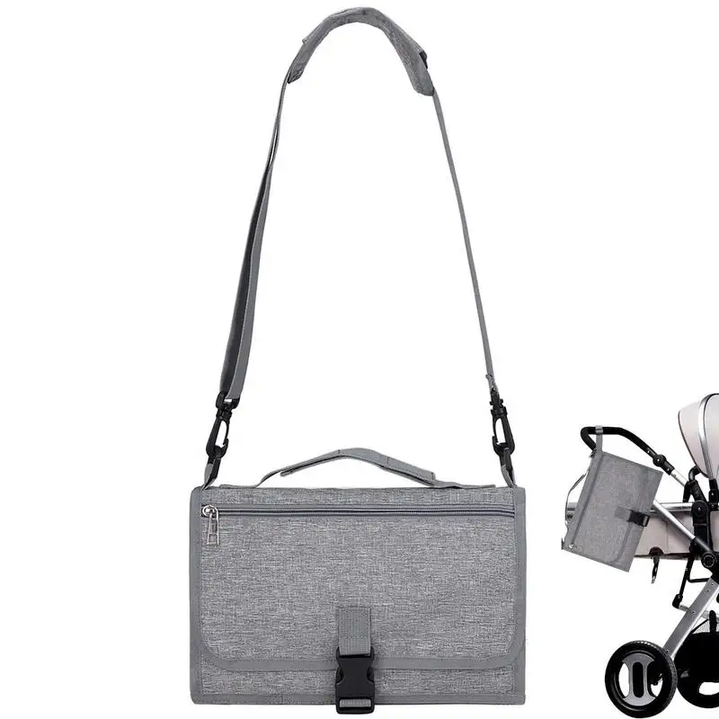Kids Changing Mat Waterproof Compact Detachable Changing Station Foldable Travel Station With Large Capacity Fits Car