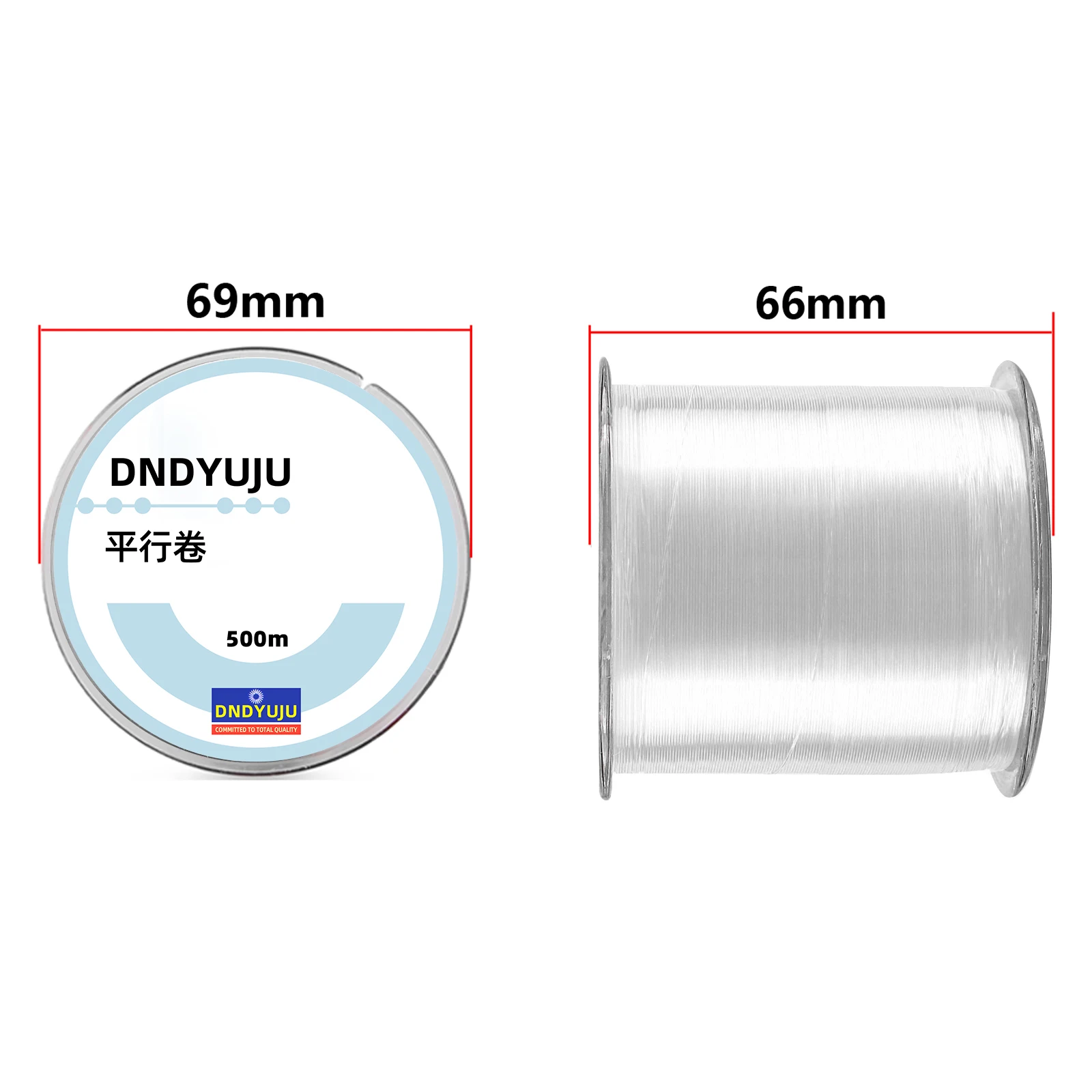 DNDYUJU 500 متر خيط صنارة الصيد 2-35LB يطير خط دائم حيدة سلك الصيد النايلون قوي خيط صنارة الصيد ضياء 0.1 مللي متر-0.47 مللي متر
