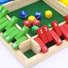 Deluxe Four Sided 10 Numbers Shut The Box Board Game Set Dice Party Club Drinking Games for Adults Families 3