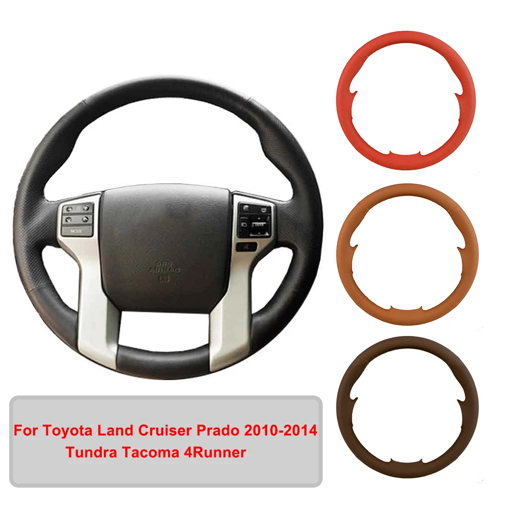 Оригинальная оплетка рулевого колеса из искусственной кожи для Toyota Land Cruiser Prado Tundra Tacoma 4runner