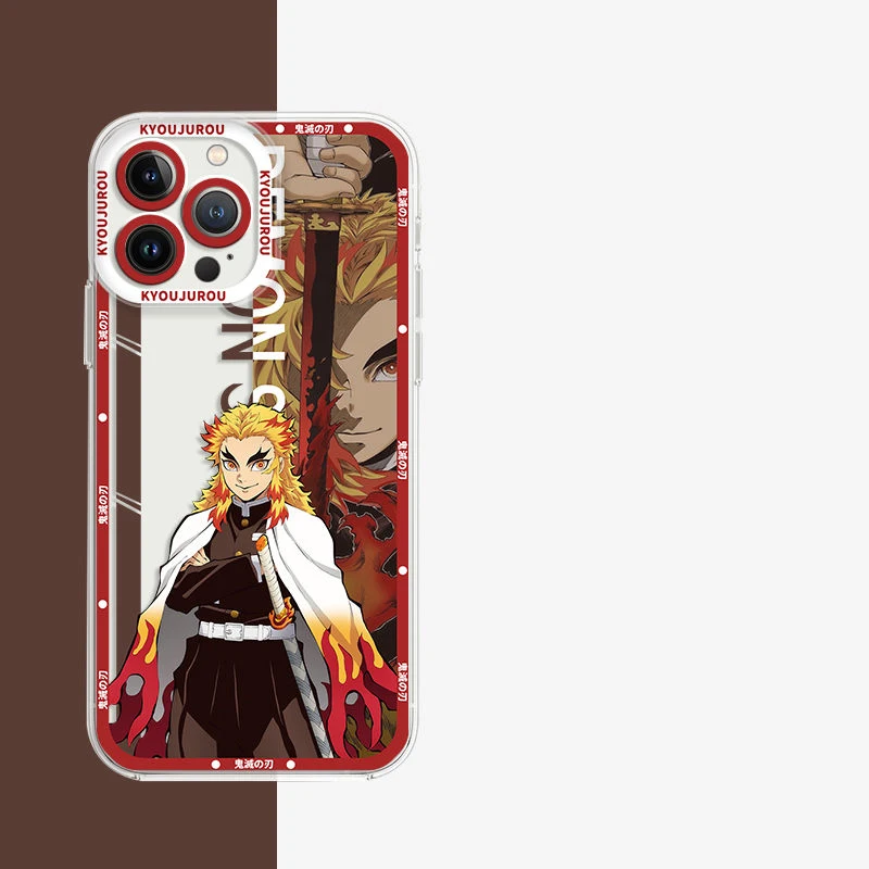 Kamado Nezuko Kimetsu No Yaiba Demon Slayer Phone Case For iPhone 15 14 13 12 11Pro Max XSMAX X XR 14 15 Plus Clear Soft Cover