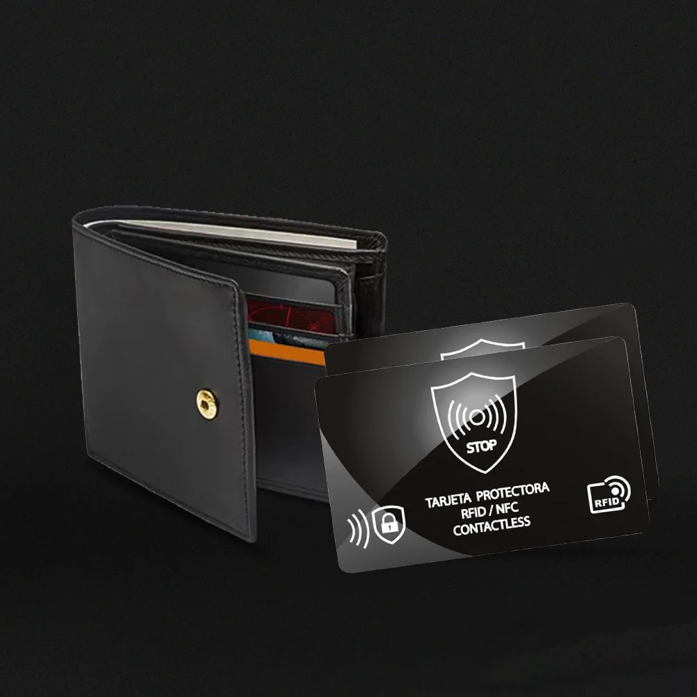 5Pcs RFID 차단 카드 한 장의 카드로 지갑 전체를 보호합니다. NFC 직불 신용 카드 여권 케이스 지갑용 여권 보호기