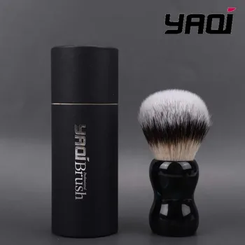 YAQI Night Emerald 26mm Synthetic Hair Resin Handle Men's Wet Shaving Brush 1