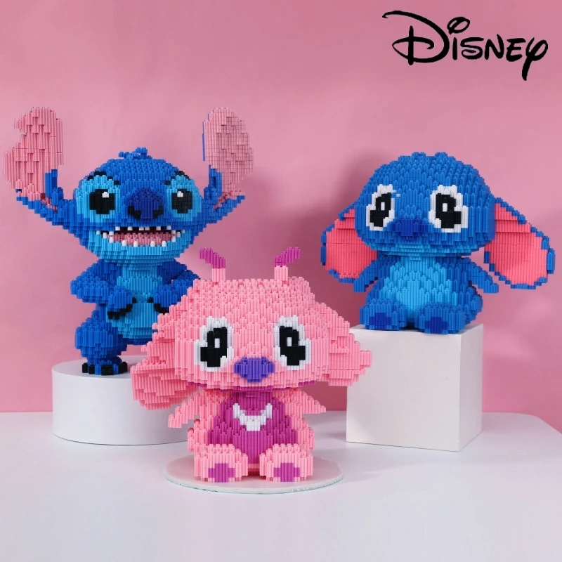 

Конструктор «Ститч» Disney, игрушка в сборе, подарок для детей на день рождения, пазл, настольное украшение, подарок на день рождения