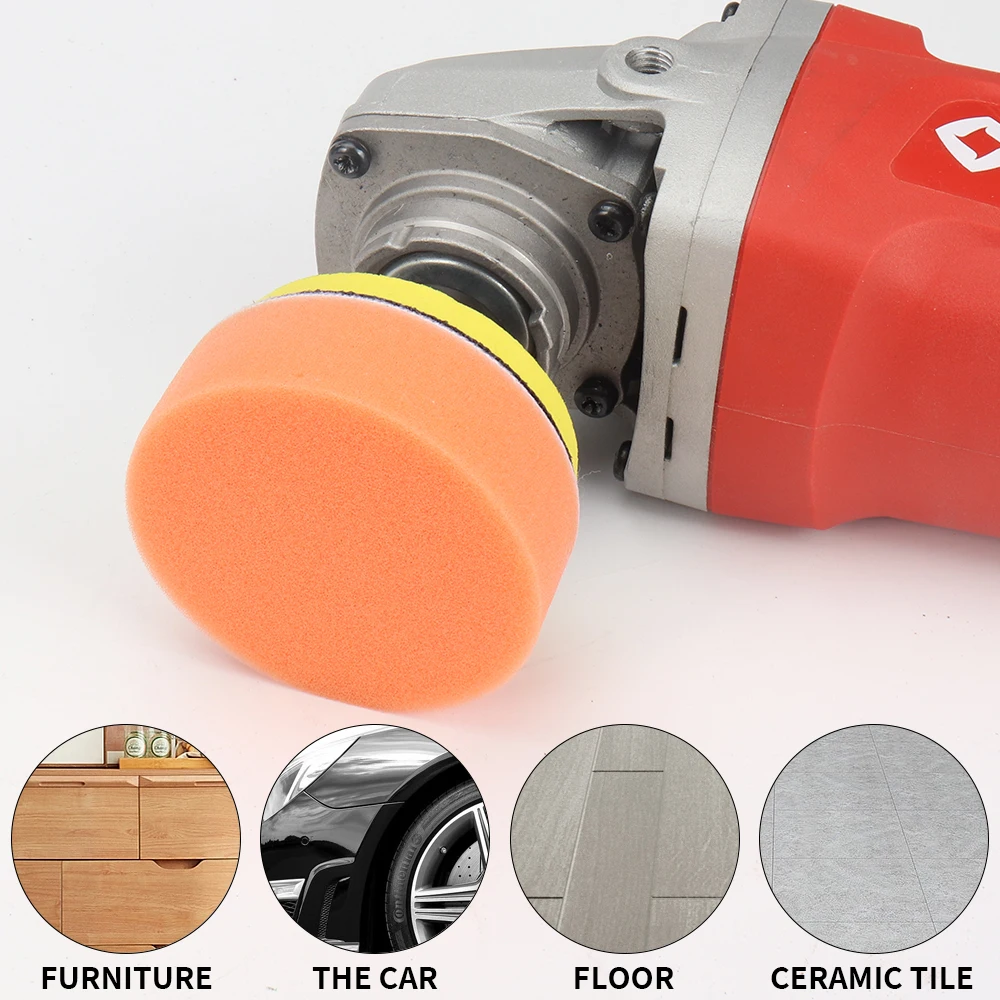 1/2/3 zoll Schwamm Auto Polierer Wachsen Pads Polieren Kit für Boot Auto Polieren Puffer Bohrer Rad polierer Entfernt kratzer – Detail 21