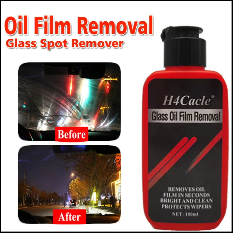 

H4Cacle Car Glass Hard Spot Remover Glass Oil Film Remover Cleaning Cream Car Maintenance for Auto Windshield