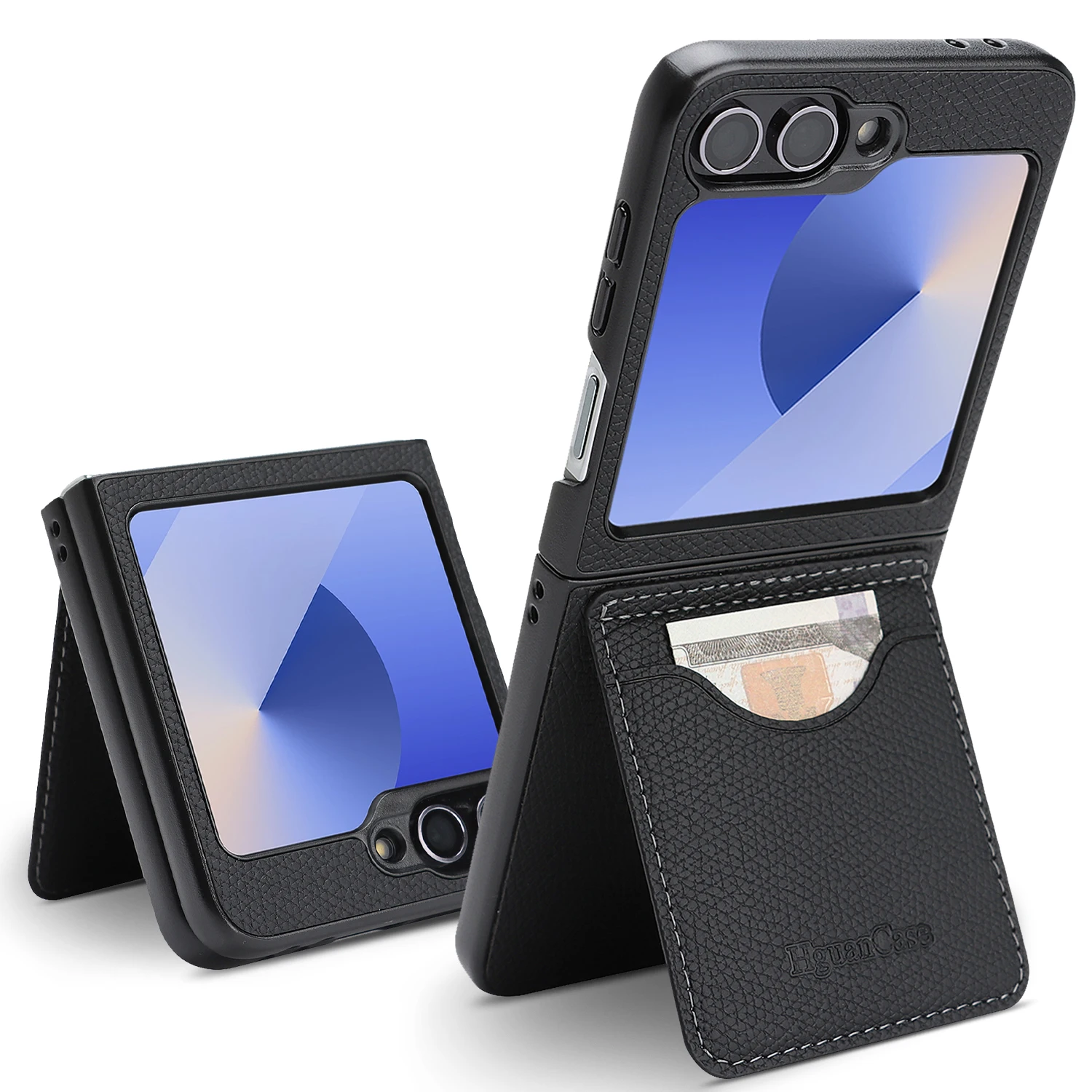 Luxury Leather Card Holder Phone Case - Comfortable Grip, Shockproof Slim Fit, Portable Cover