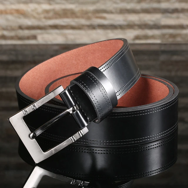 Men Belts Work Business Casual Luxury Metal PU Leather Designer Famous  Brand Jeans Belts for Men Automatic Male Strap ZD2201 - AliExpress