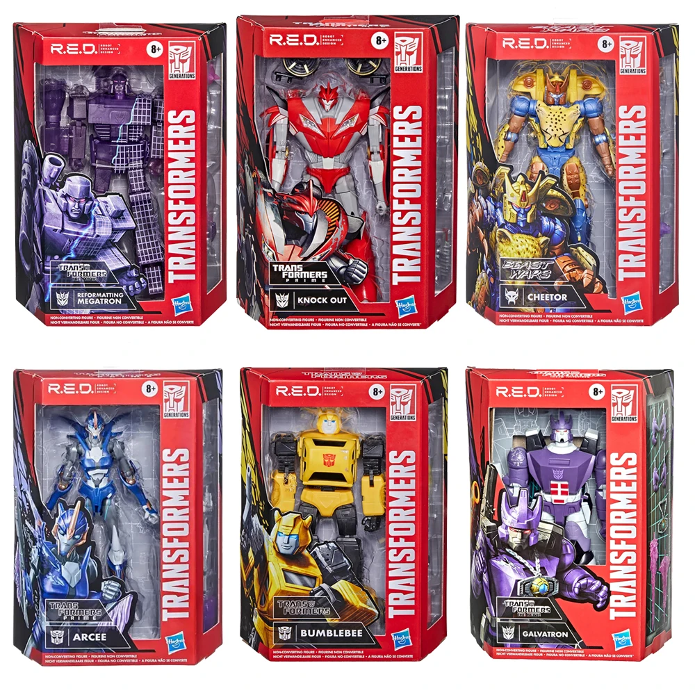 TransformersREDGalvatronMegatronCheetorBumblebeeKnockOutand