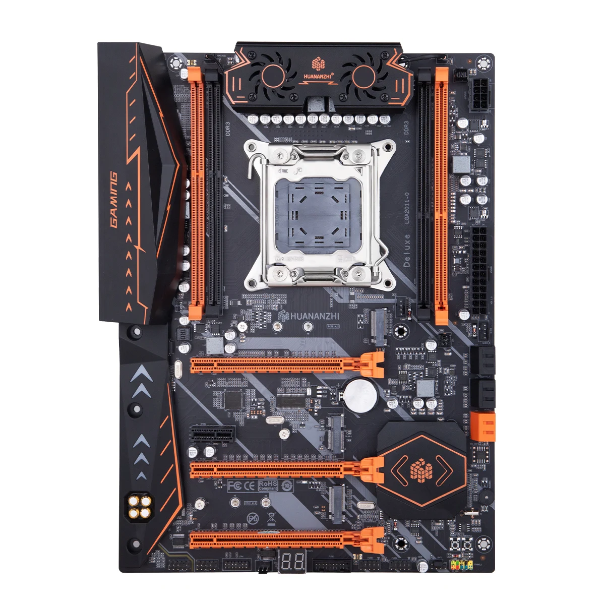 HUANANZHI  LGA 2011 ATX USB3.0 SATA3 PCI-E NVME M.2  REG ECC NON-ECC ޸, X79 DELUXE V7.1