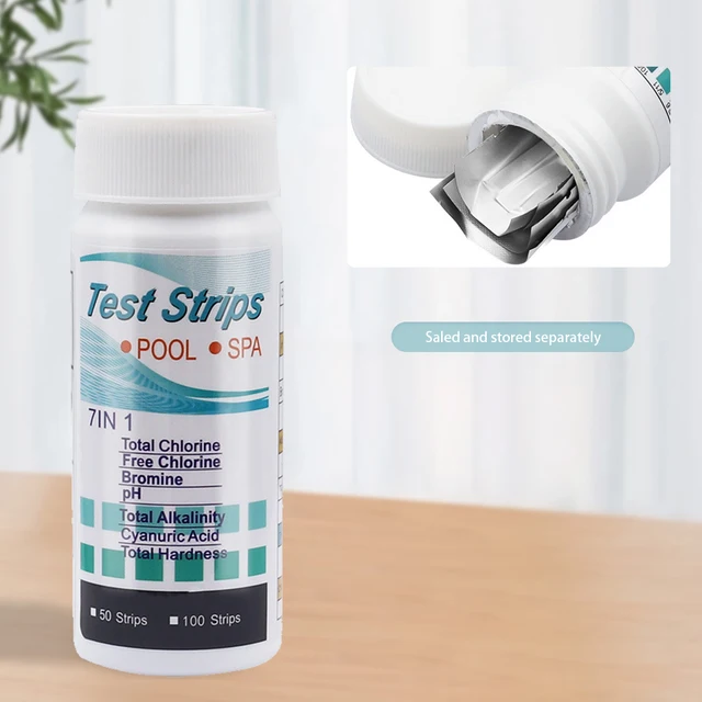 50/100 Db Vízteszt Ph-Csíkok Többcélú 7-In-1 Víz Tesztelő Papír Nagy Pontosságú, Könnyű Kimutatás Akváriummedencék Kiegészítők - Image 3