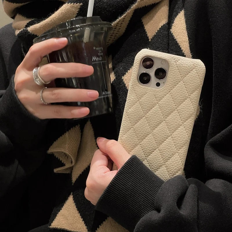 Applicabile A Iphone 14 Pro Max 14 Plus 13 Pro Max 12 Pro Max 12 13 Mini Custodia In Pelle Con Diamante Piccola Fragranza Wind Phone