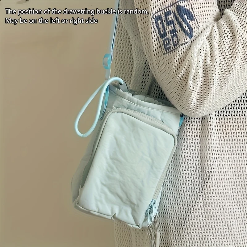 Compact Water Bottle Carrier Bag with Adjustable Strap and Phone Pocket