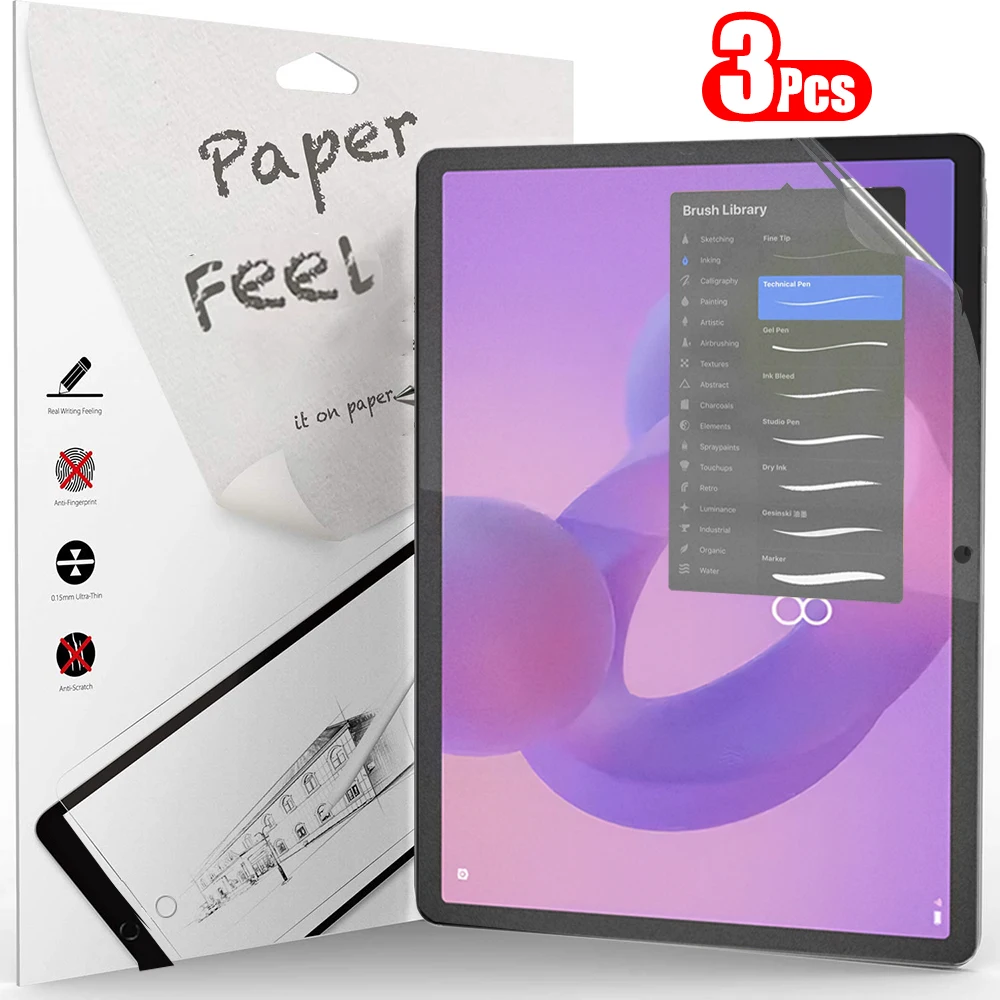 2 stuks beschermfolie van papier voor Lenovo Idea Tab Plus (12,1 inch