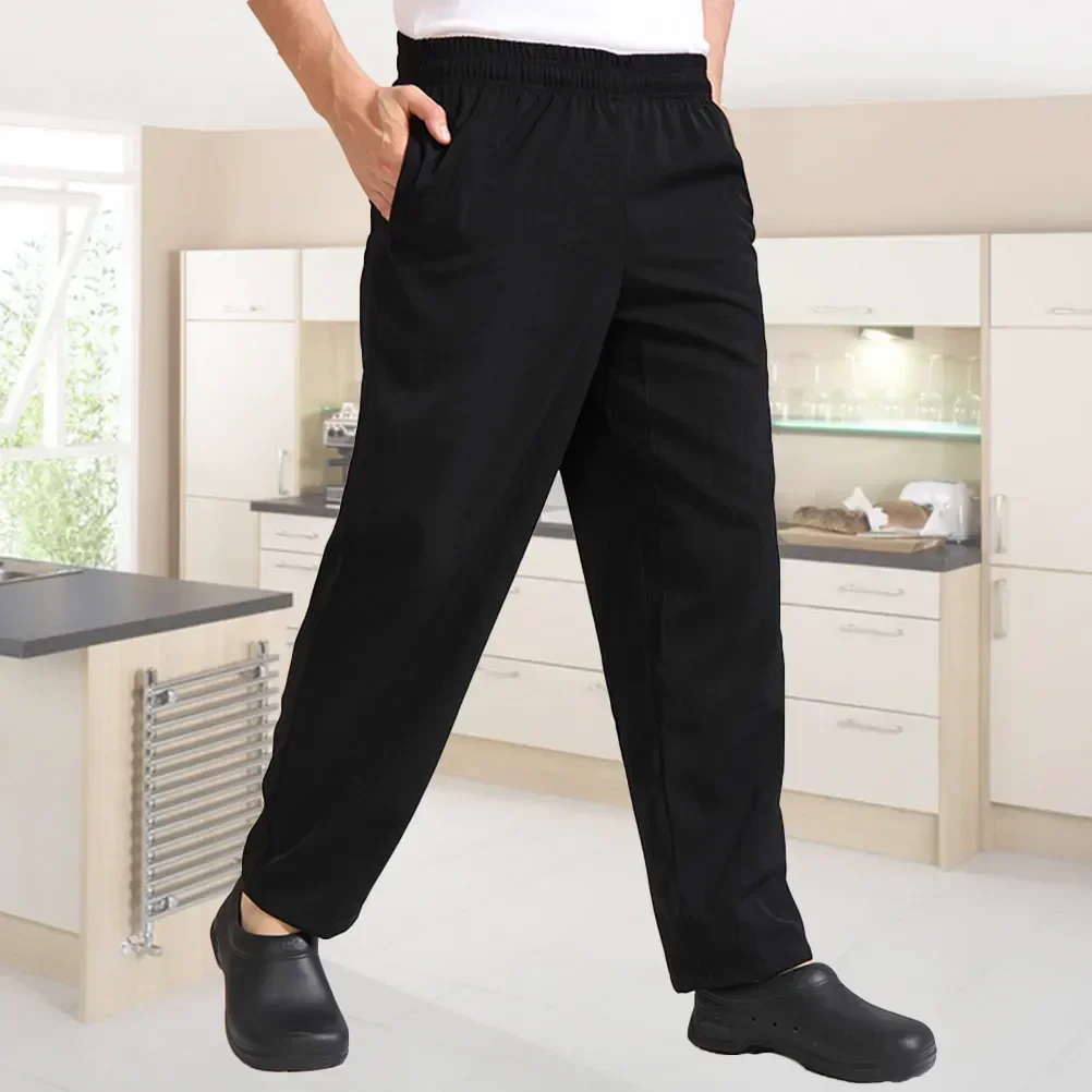 

Pants Canteen Baggy Uniform Set Work Overalls Breathable Men Working For Clothes Trousers Loose Mens Chef Cargo Scrubs
