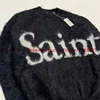 Mohair SAINT Sweater Men Women 1:1 Top Quality CREW NECK Knit Sweatshirts 4
