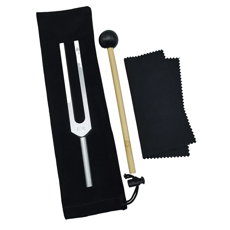 

Tuning Fork Musical Instrument Tuning Fork 417Hz With Silicone Hammer, For Nervous System Testing Sound Healing Therapy