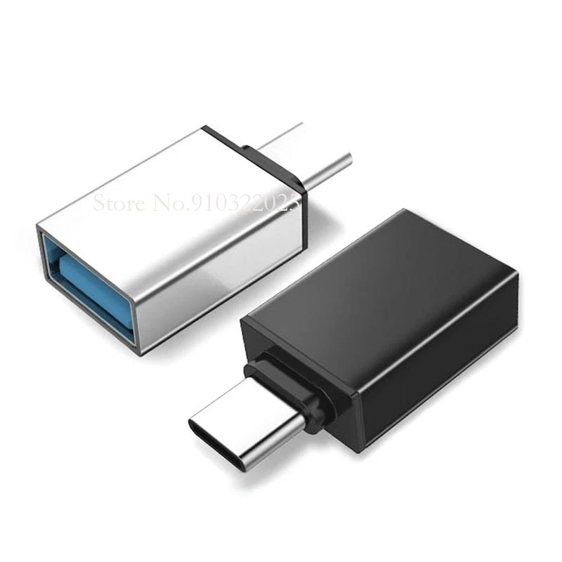 

200Pcs Metal USB-C Type C Male To USB 3.0 Female For Xiaomi 4c Type-C Converter Adapter OTG Function For Macbook