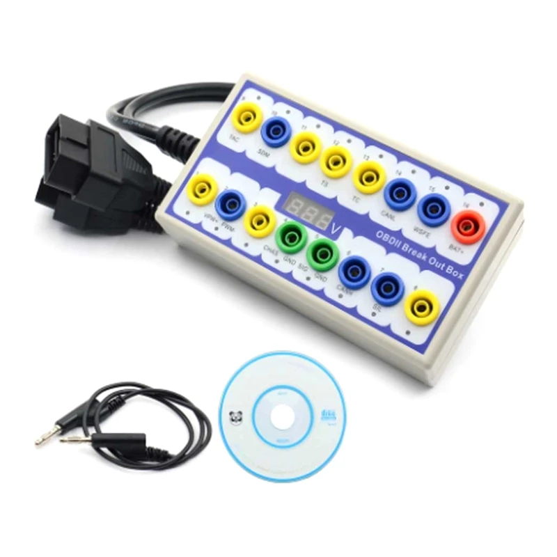 

OBDII OBD2 Box Автомобильный OBD 2 Break Out Box Автомобильный детектор протоколов МОЖЕТ Тестировать