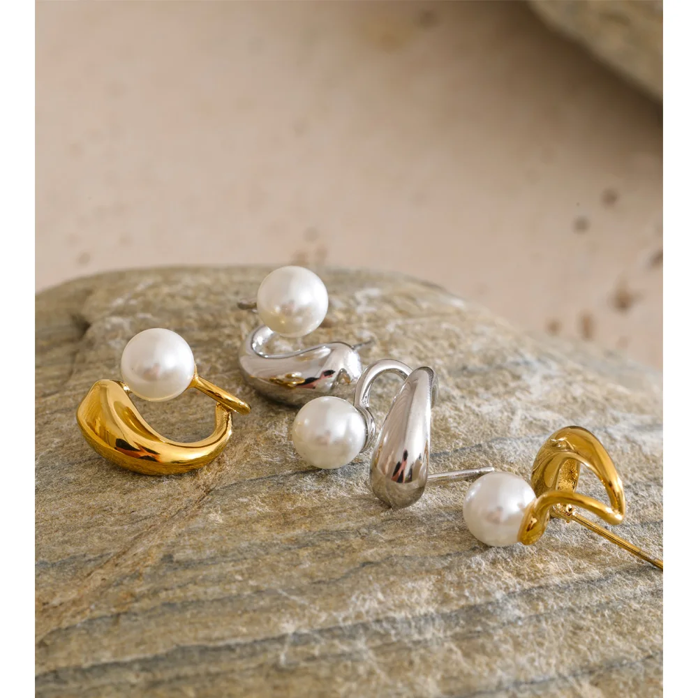 Yhpup Stainless Steel Earrings