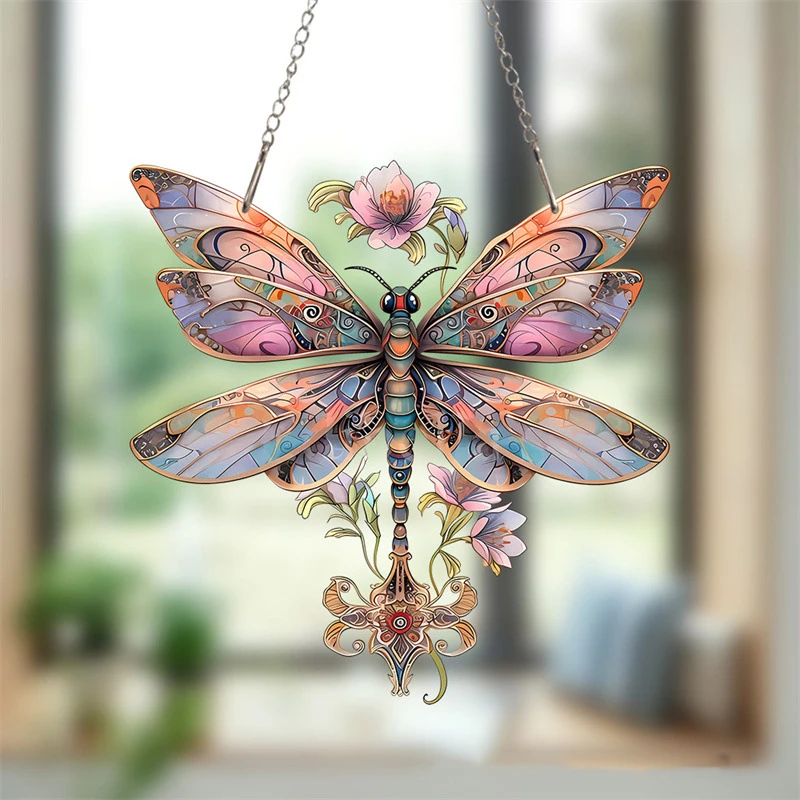 Acrylic Butterfly Sun Catcher Window Door Hanging Art Festival Scene Decoration Pendant Hanging Ornament