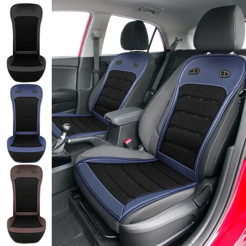 

Car Summer Cooling Seat Cushion Breathable Cooled Car Seat Covers Pads Summer Ventilated Cooler Seat Cushions for Trucks SUVs