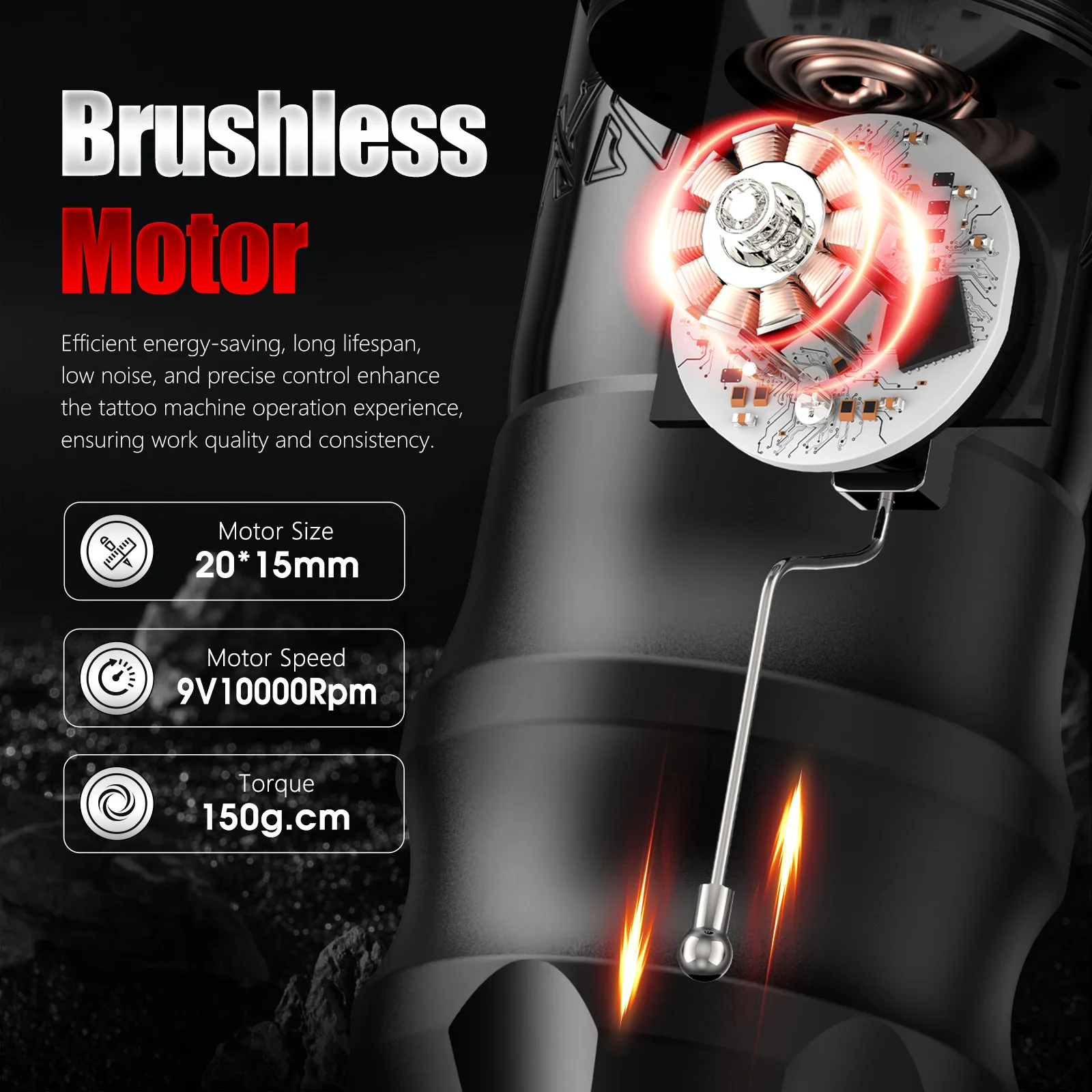 XNET Claws Wireless Tattoo Machine Rotary Pen with Powerful Brushless Motor with Extra 3.5/4.5/5mm Stroke For Tattoo Artist tattoo supplies tattoo pen