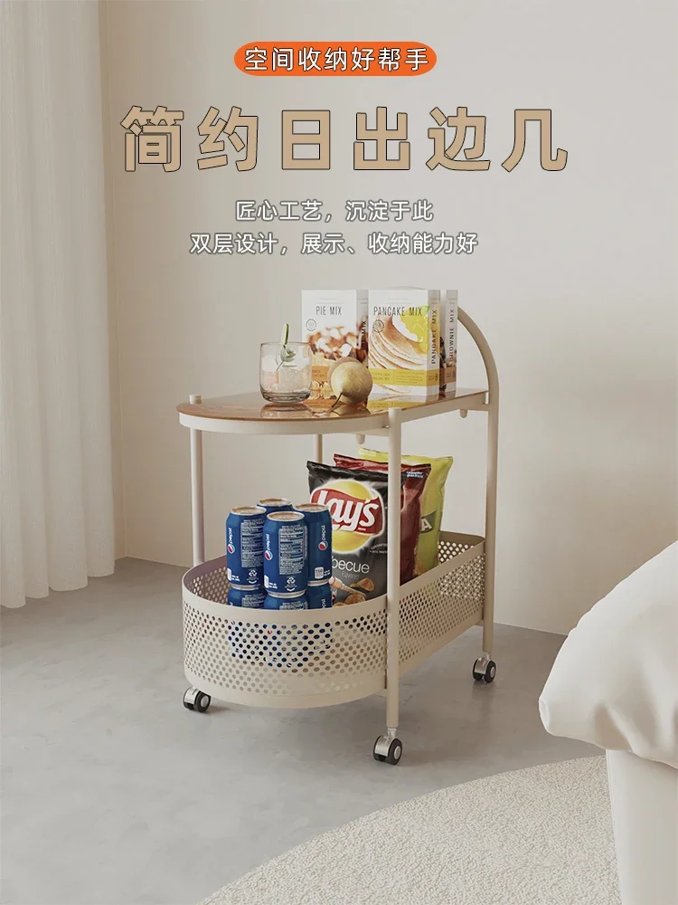 

Internet celebrity living room, trolley shelf, floor-to-ceiling, wheeled, mobile, home, bedroom, multi-layer snack storage shelf