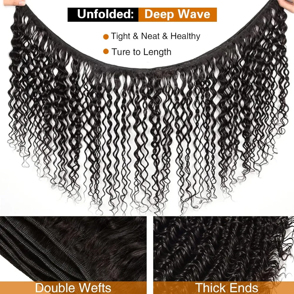 Human hair bundles with closure frontal for women