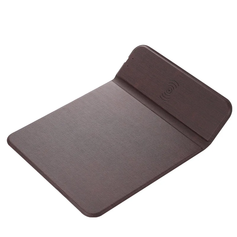 tapete de carregamento sem fio almofada qi para xiaomi iphone samsung galaxy huawei tipo usb telefones do carro em carregador couro do plutônio mousepad