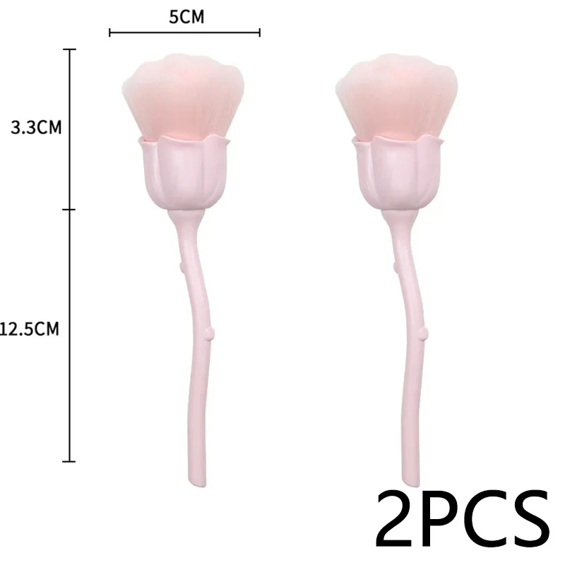 الوردي الوردي فرشاة ناعمة للتقليم مسمار الفن فرشاة...