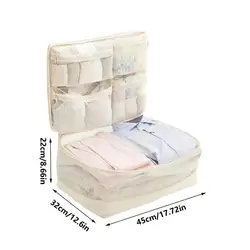 Space Saver Travel Luggage Organizers: 5 - in - 1 Compression Packing Cube Set with Hanging Hook (White)