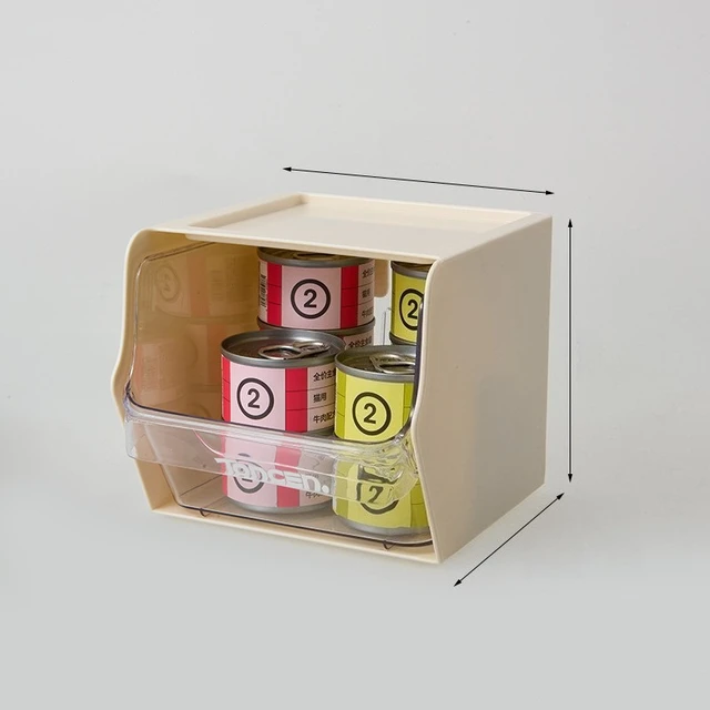 Pet cat canned food storage box cat strips dried meat sorting box wall mounted cat supplies large capacity storage box 6