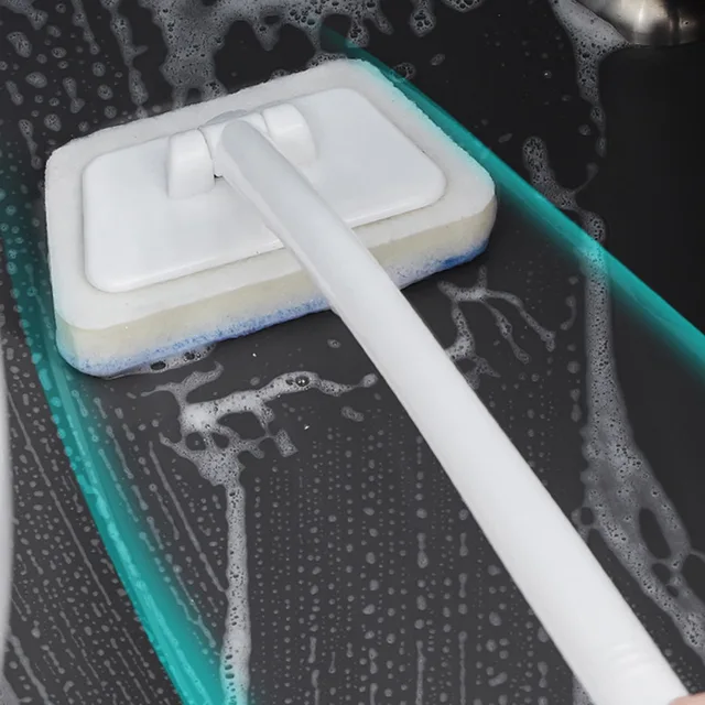 Fürdőszoba Falkefe Eltávolítható Háztartási Tisztító Mop A Fali Csempék Kád Padló Kefe Multiuses Szivacs Tiszta Üveg Ablak - Image 4