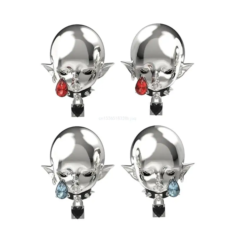 Orecchini Pendenti Con Lacrime Demoni Orecchini Punk Waterdrop Per Donne Orecchini Gotici Dropship