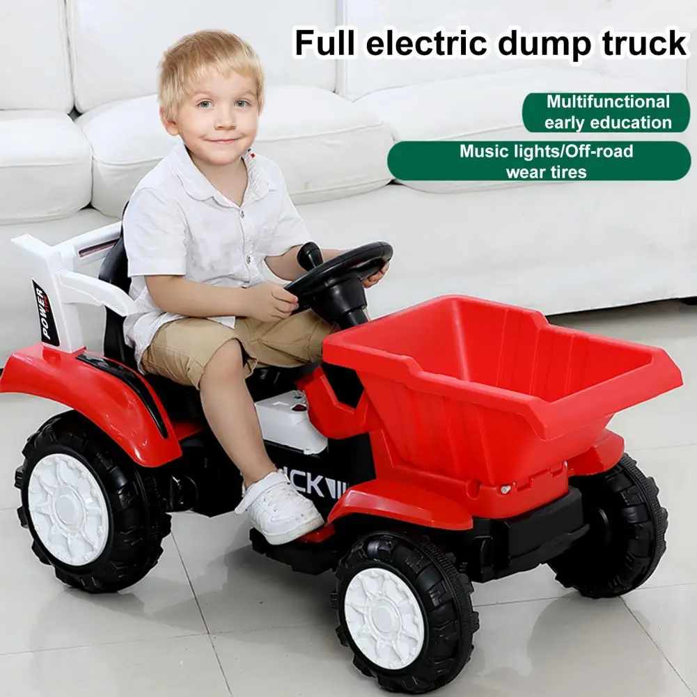 Ride on Bulldozer, Battery Powered Digger, Forward & Backward, Front Loader Bucket, Electric Construction Vehicle for Kids