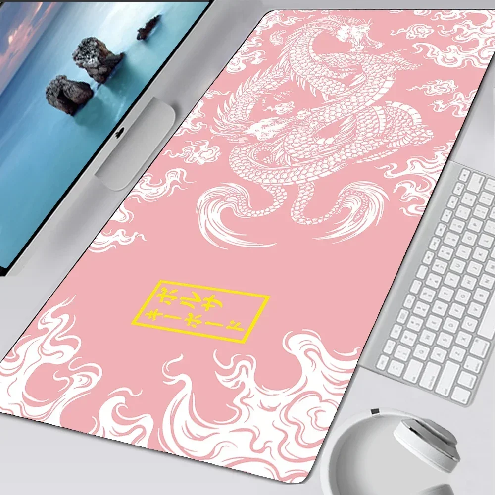 White Gaming Mouse Pad Table Rug Rubber Table Rug Keyboard Pad Mat Extended Computer Office Carpet Desk Accessory Xxl