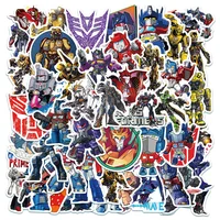 50PCS Autobot Transformers Stickers Motorcycle Car Skateboard Laptop Luggage Bike Waterproof Sticker Decals for Kids Toys 1