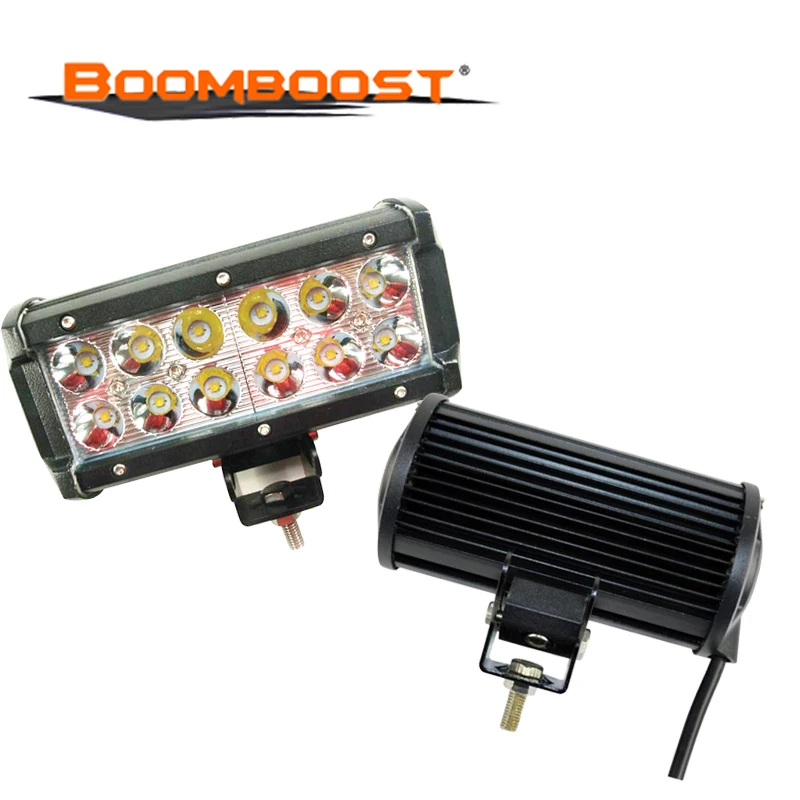 

2 Pcs Work Light Aluminium Waterproof 36W 12v Spot Beam LED Offroad Light Bar Accessories for Vehicles 7 Inch