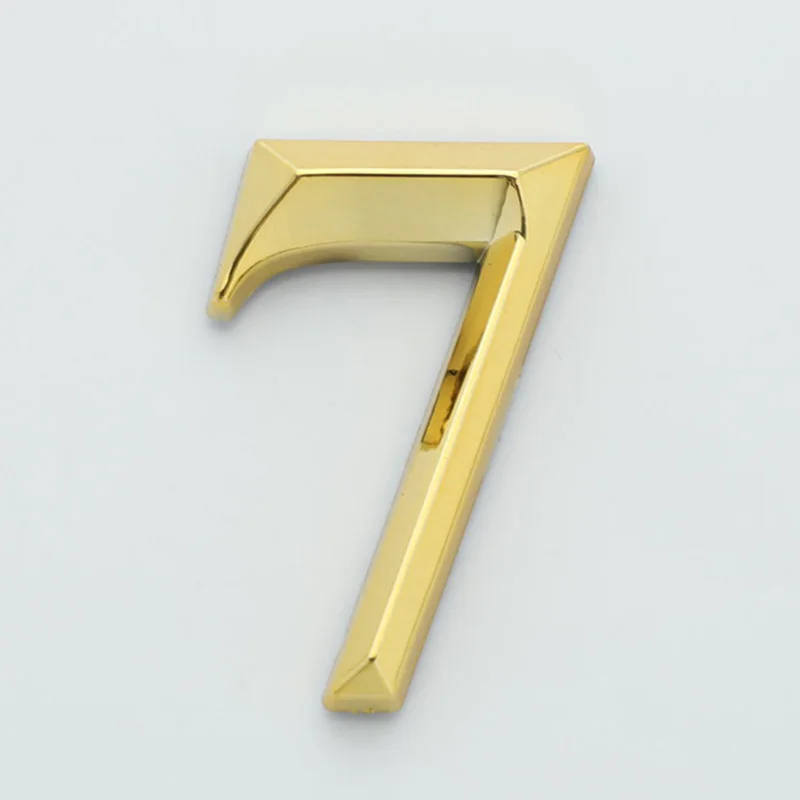House Number Sticker 3D Self Adhesive Door Sign Plate