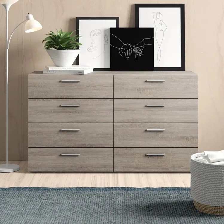 Modern 8-Drawer Dresser for Bedroom Storage