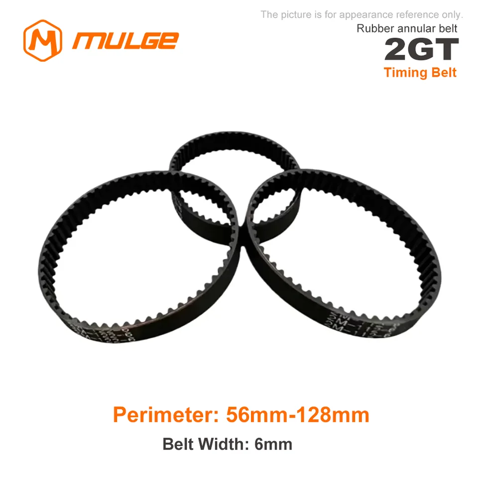 Gt2 Closed Loop Timing Belt Rubber 2gt 6mm 3d Printers Parts 110 112 122 158 200 280 300 400 610
