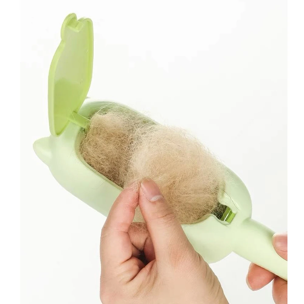 Pet Hair Removal Brush Electrostatic Brush Cat Fur Hair Sticker Roller Self-cleaning Lint Remover Pet Supplies