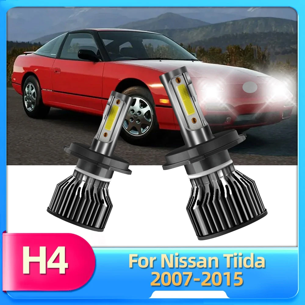 

Roadsun 2x Автомобильные фары 12 В для Nissan Tiida 2007 2008 2009 2010 2011 2012 2013 2014 2015 светодиодный H4 9003 лампы